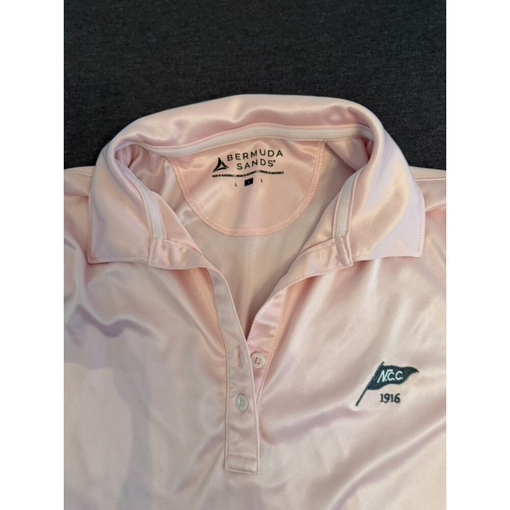 Bermuda Sands Pink Golf Polo Shirt Women's Large NCC 1916 Performance - Picture 3 of 8